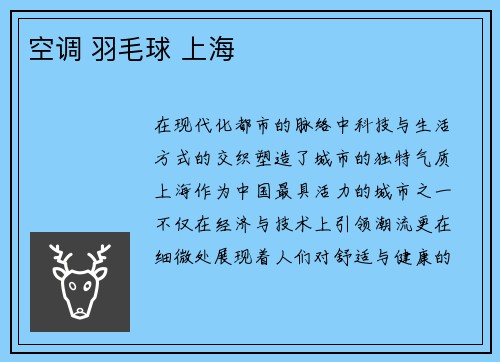 空调 羽毛球 上海